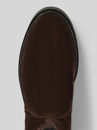 Peek & Cloppenburg GantChelsea Boots aus Leder mit Applikation Modell 'Aligrey' in dunkelbraun Black Friday Preise