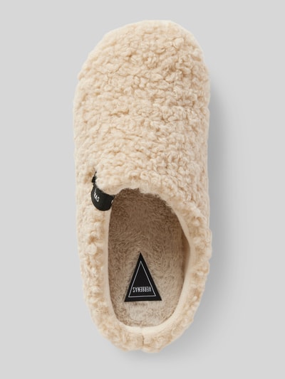 Peek & Cloppenburg VerbenasSlides mit Teddyfell Modell 'YORK CURLY' in beige Auslauf