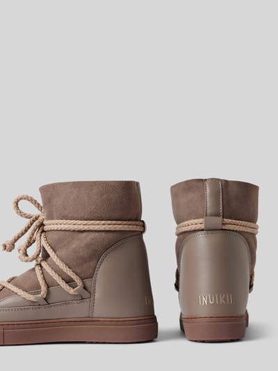Peek & Cloppenburg INUIKIILederstiefel mit Label-Schriftzug in taupe Angebote