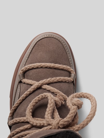 Peek & Cloppenburg INUIKIILederstiefel mit Label-Schriftzug in taupe Angebote