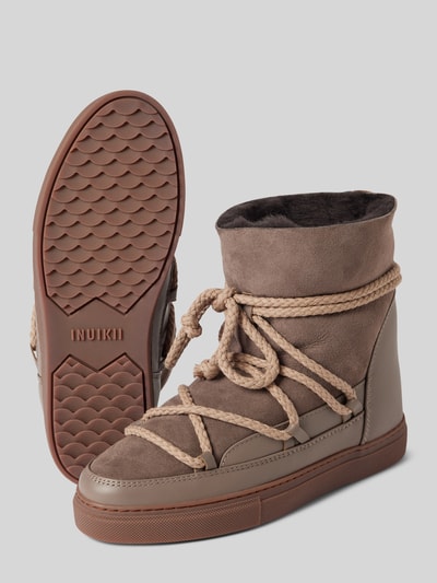 Peek & Cloppenburg INUIKIILederstiefel mit Label-Schriftzug in taupe Angebote