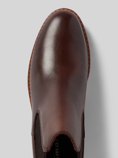 Peek & Cloppenburg TamarisChelsea Boots aus Leder mit Ziernaht in dunkelbraun Hotsell