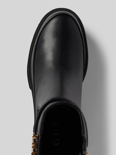 Peek & Cloppenburg GuessChelsea Boots mit Label-Applikation Modell 'YELMA' in black Günstiger Verkauf