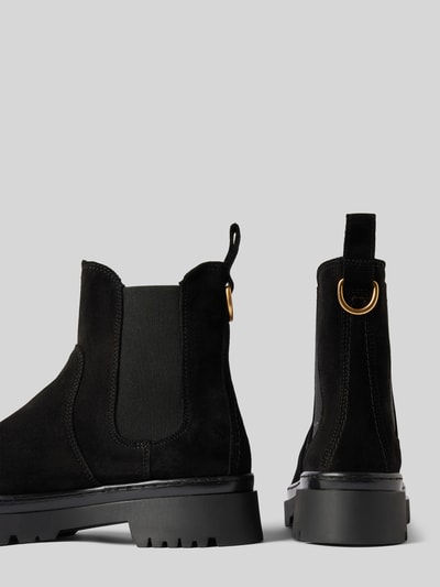 Peek & Cloppenburg GantChelsea Boots aus Leder mit Applikation Modell 'Aligrey' in black Meist gekauft