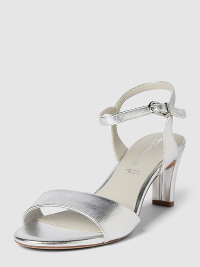 Peek & Cloppenburg TamarisSandalette mit breiter Schaftbrücke in silber
