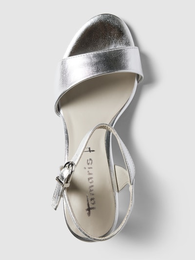 Peek & Cloppenburg TamarisSandalette mit breiter Schaftbrücke in silber Fabrik Onlineshop