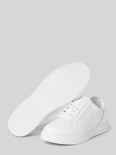 Peek & Cloppenburg Tommy HilfigerSneaker aus Leder mit Label-Detail in weiss Fabrikpreis