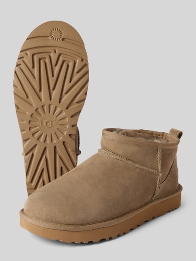 Peek & Cloppenburg UGGBoots aus Leder Modell 'CLASSIC ULTRA MINI' in camel Großer Ausverkauf
