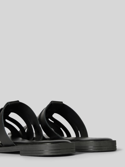 Peek & Cloppenburg TamarisSlides aus Leder mit schmalen Riemen in black Cyber Monday