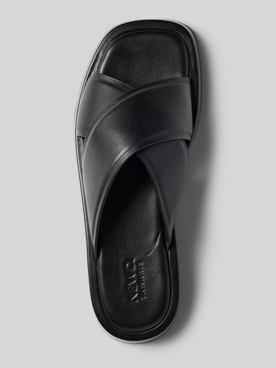 Peek & Cloppenburg Newd TamarisLederslides mit Label-Prägung in black Heißer Verkauf