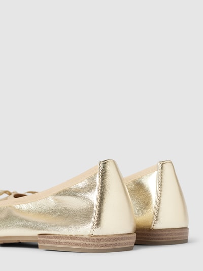 Peek & Cloppenburg Marco TozziLederballerinas in metallic in gold Top Angebot