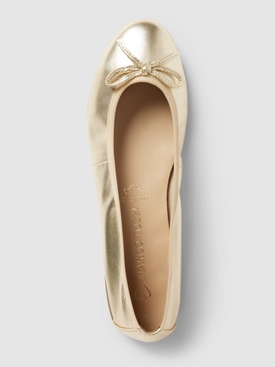 Peek & Cloppenburg Marco TozziLederballerinas in metallic in gold Top Angebot