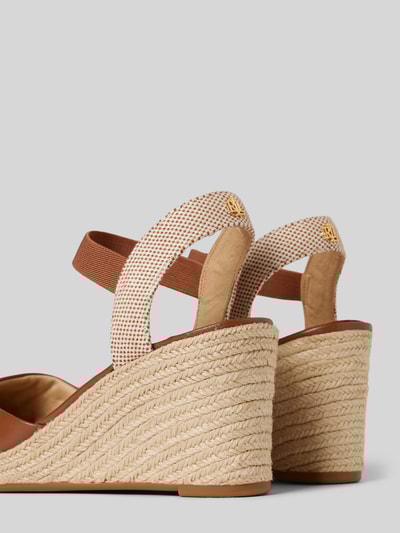 Peek & Cloppenburg Lauren Ralph LaurenWedges in Flecht-Optik Modell 'PEARLE II' in cognac Neueste Mode