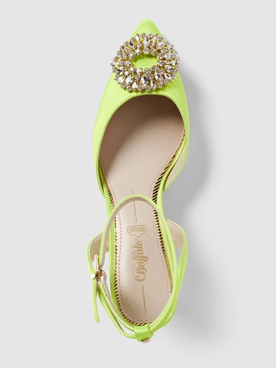 Peek & Cloppenburg BuffaloPumps mit Zierstein-Applikation Modell 'VICTORIA ICE' in neon gelb Zeitlich begrenztes Angebot