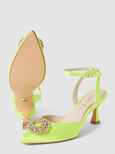 Peek & Cloppenburg BuffaloPumps mit Zierstein-Applikation Modell 'VICTORIA ICE' in neon gelb Zeitlich begrenztes Angebot