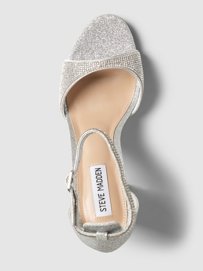 Peek & Cloppenburg Steve MaddenSandalette mit Strasssteinbesatz Modell 'CAPSULE' in silber Blitzangebot