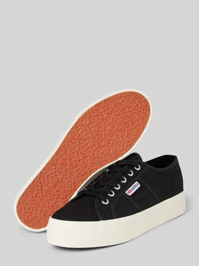 Peek & Cloppenburg SupergaLow Top Sneaker in unifarbenem Design mit Label-Detail in black Riesige Ersparnisse