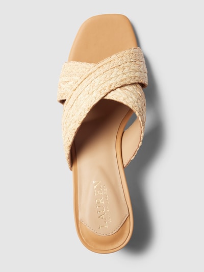 Peek & Cloppenburg Lauren Ralph LaurenSandalette mit Blockabsatz Modell 'FREDDI' in beige VIP-Rabatte