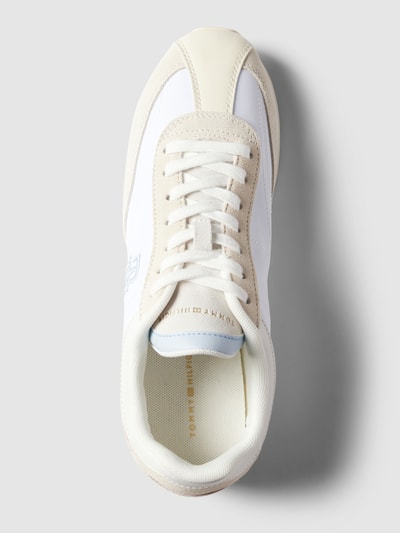 Peek & Cloppenburg Tommy HilfigerSneaker aus Leder mit Label-Stitching in weiss Letzte 3 Tage