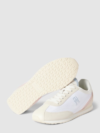Peek & Cloppenburg Tommy HilfigerSneaker aus Leder mit Label-Stitching in weiss Letzte 3 Tage