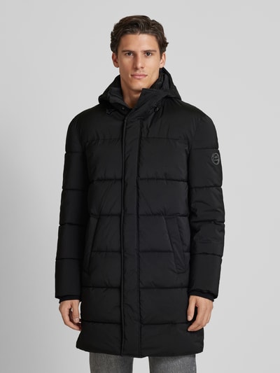 Peek & Cloppenburg Christian Berg MenSteppjacke mit Kapuze in black Zeitbegrenzte Promotion