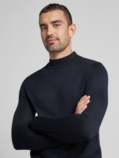 Peek & Cloppenburg Christian Berg MenStrickpullover mit Turtleneck in marine Bis zu 60% Rabatt