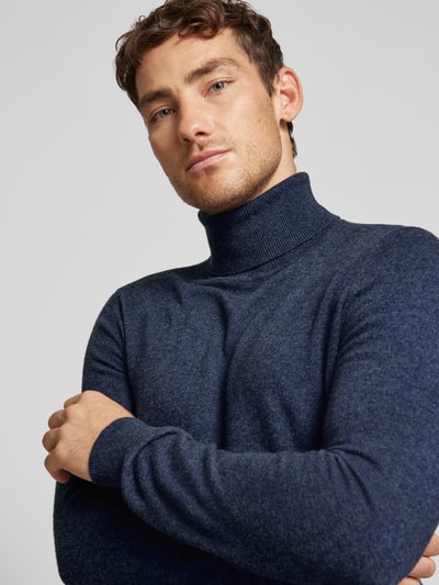 Peek & Cloppenburg MCNEALStrickpullover mit Rollkragen in dunkelblau melange Bis zu 65% Rabatt