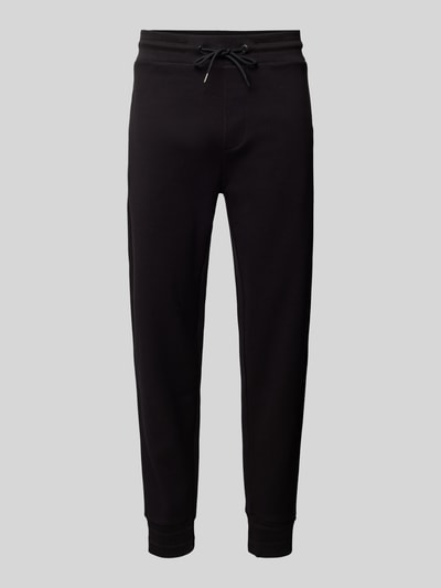 Peek & Cloppenburg BOSSSlim Fit Sweatpants mit Strukturmuster Modell 'Lamont' in black Speichern exportieren