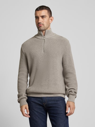 Peek & Cloppenburg MCNEALTroyer mit gerippten Abschlüssen in graphit melange Black Friday Preise