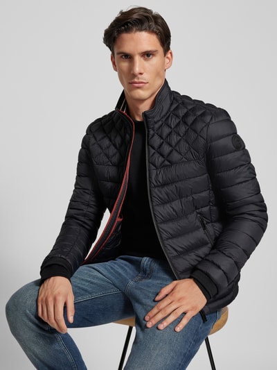 Peek & Cloppenburg Christian Berg MenSteppjacke mit Reißverschlusstaschen in black 2025
