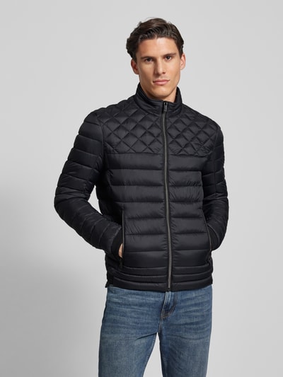 Peek & Cloppenburg Christian Berg MenSteppjacke mit Reißverschlusstaschen in black 2025