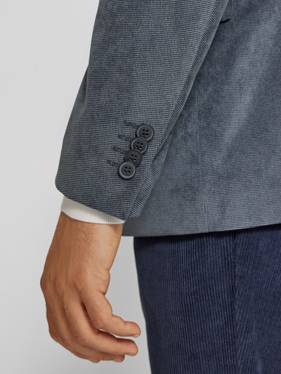 Peek & Cloppenburg Christian Berg Men2-Knopf-Sakko mit Reverskragen in blau Schlussverkauf