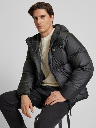 Peek & Cloppenburg LacosteSteppjacke mit Kapuze in black Kostenloser Versand