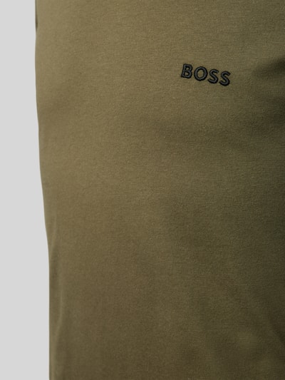 Peek & Cloppenburg BOSSLongsleeve mit Label-Stitching im 3er-Pack in oliv Sonderangebot