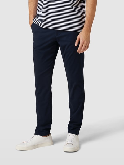 Peek & Cloppenburg SELECTED HOMMESlim Fit Chino in unifarbenem Design Modell 'NEW Miles' in marine Flash Sale