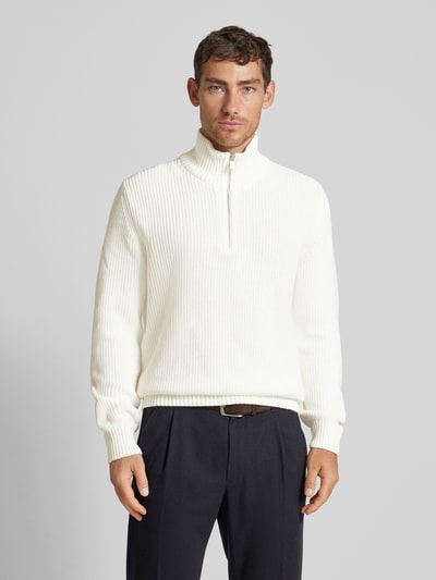 Peek & Cloppenburg MCNEALTroyer mit gerippten Abschlüssen in offwhite Begrenztes Angebot