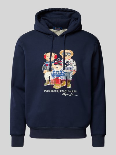 Peek & Cloppenburg Polo Ralph LaurenHoodie mit Label-Stitching in marine Preisnachlass