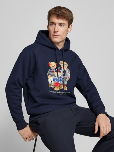 Peek & Cloppenburg Polo Ralph LaurenHoodie mit Label-Stitching in marine Preisnachlass