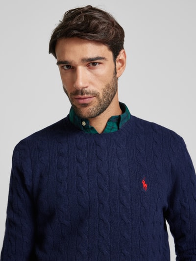 Peek & Cloppenburg Polo Ralph LaurenPullover mit Logo-Stitching in marine Muttertagsangebot