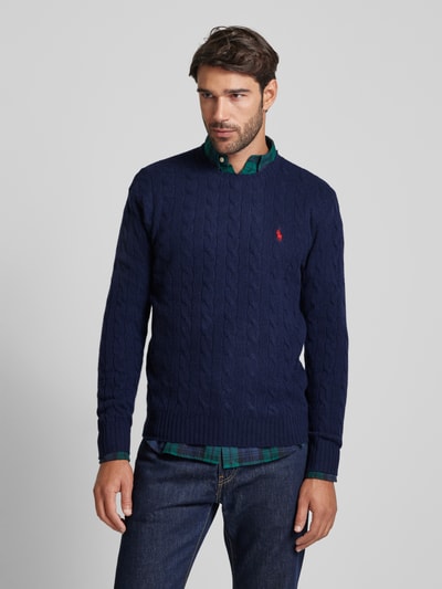 Peek & Cloppenburg Polo Ralph LaurenPullover mit Logo-Stitching in marine Muttertagsangebot