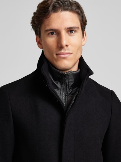 Peek & Cloppenburg MatiniqueMantel mit Stehkragen Modell 'Harvey' in black Jubiläumsangebot