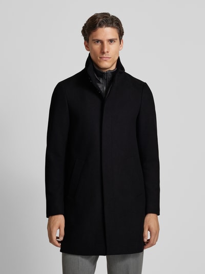 Peek & Cloppenburg MatiniqueMantel mit Stehkragen Modell 'Harvey' in black Jubiläumsangebot