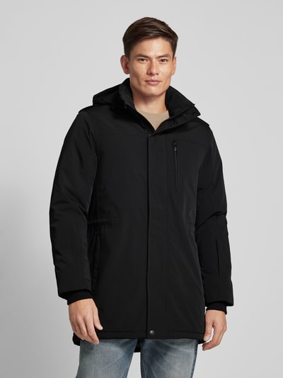 Peek & Cloppenburg WellensteynFunktionsjacke mit Kapuze Modell 'TRAVELLER' in black Exklusive Angebote