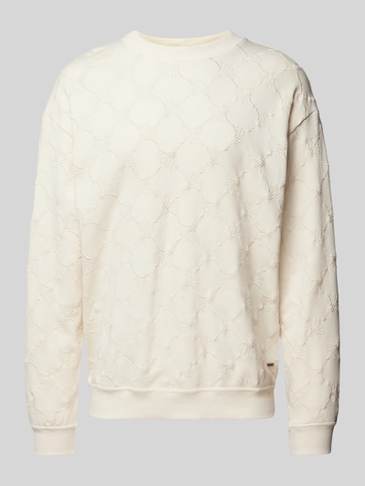 Peek & Cloppenburg JOOP! CollectionSweatshirt mit gerippten Abschlüssen in offwhite Tägliche Deals