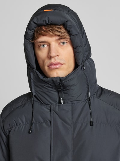 Peek & Cloppenburg SuperdrySteppjacke mit Stehkragen in mittelgrau Sonderangebote