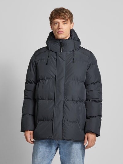 Peek & Cloppenburg SuperdrySteppjacke mit Stehkragen in mittelgrau Sonderangebote