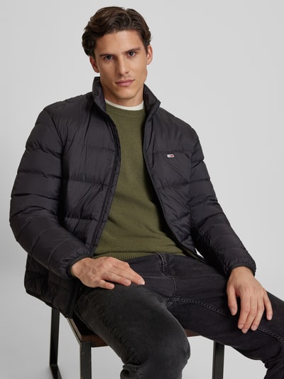 Peek & Cloppenburg Tommy JeansSteppjacke mit Logo-Stitching in black Riesige Ersparnisse