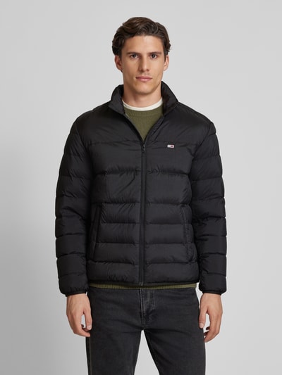 Peek & Cloppenburg Tommy JeansSteppjacke mit Logo-Stitching in black Riesige Ersparnisse