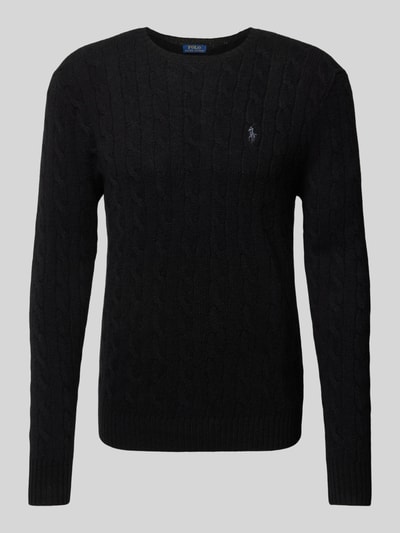 Peek & Cloppenburg Polo Ralph LaurenPullover mit Logo-Stitching in black VIP-Rabatte