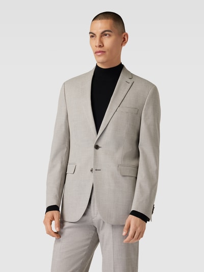 Peek & Cloppenburg Christian Berg Men2-Knopf-Sakko mit Reverskragen in beige Super Sparpreis